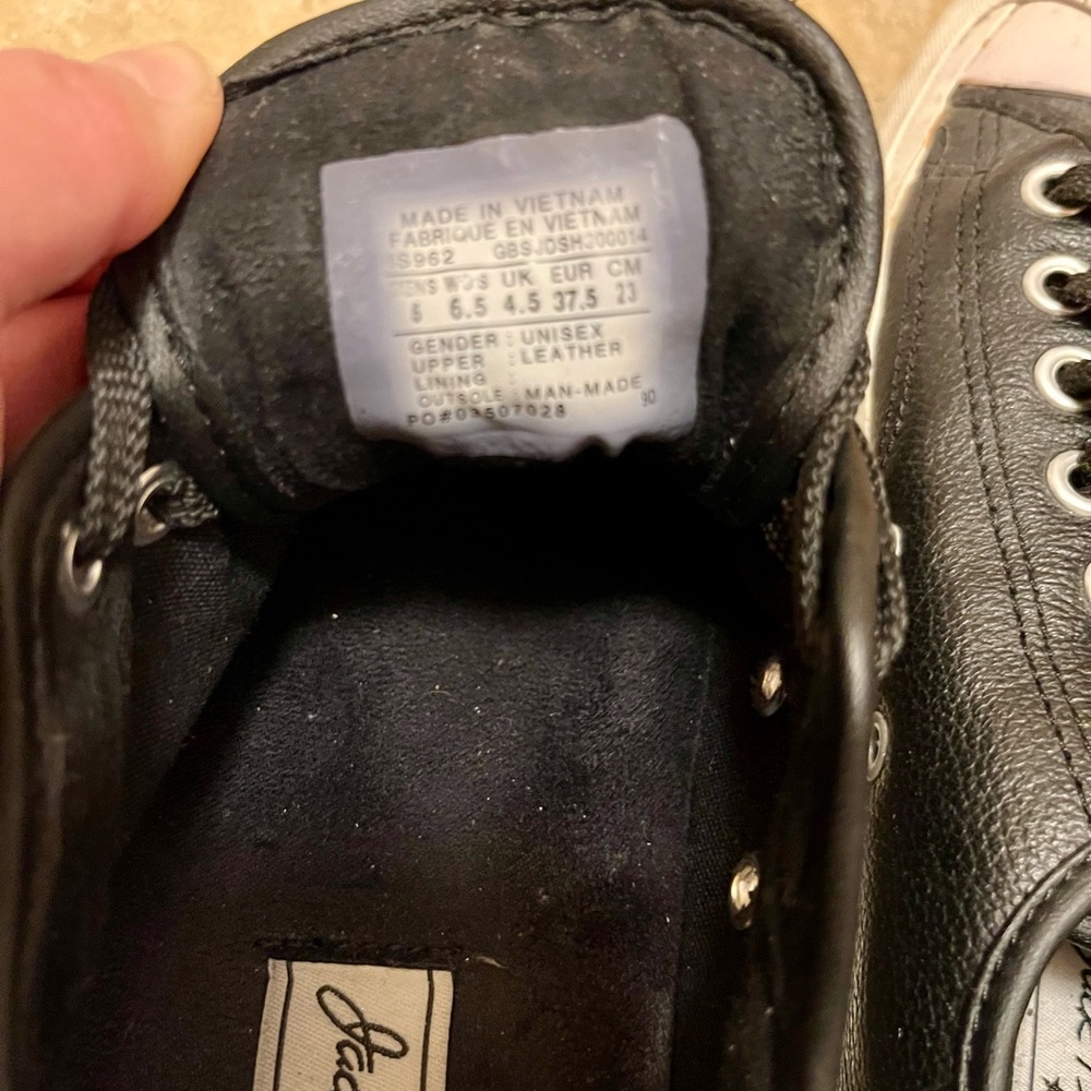 Converse Jack Purcell Black and White Sneakers - Picture 4 of 15